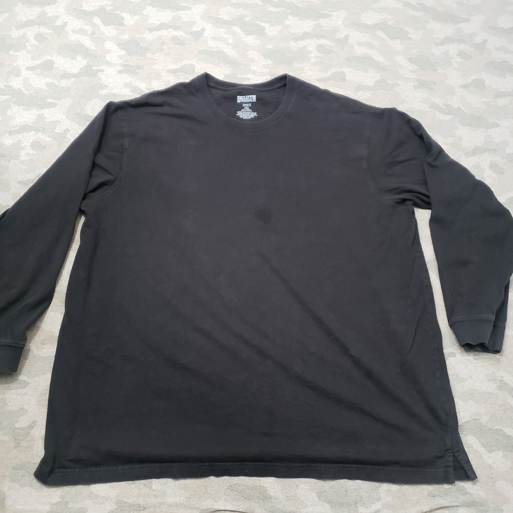 Duluth Trading Co Shirt Mens 2XL Black Pullover Long Sleeve Workwear
